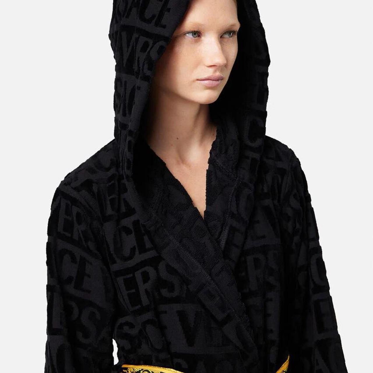 All Black Versace Robe Size Small Worn Once On... Depop