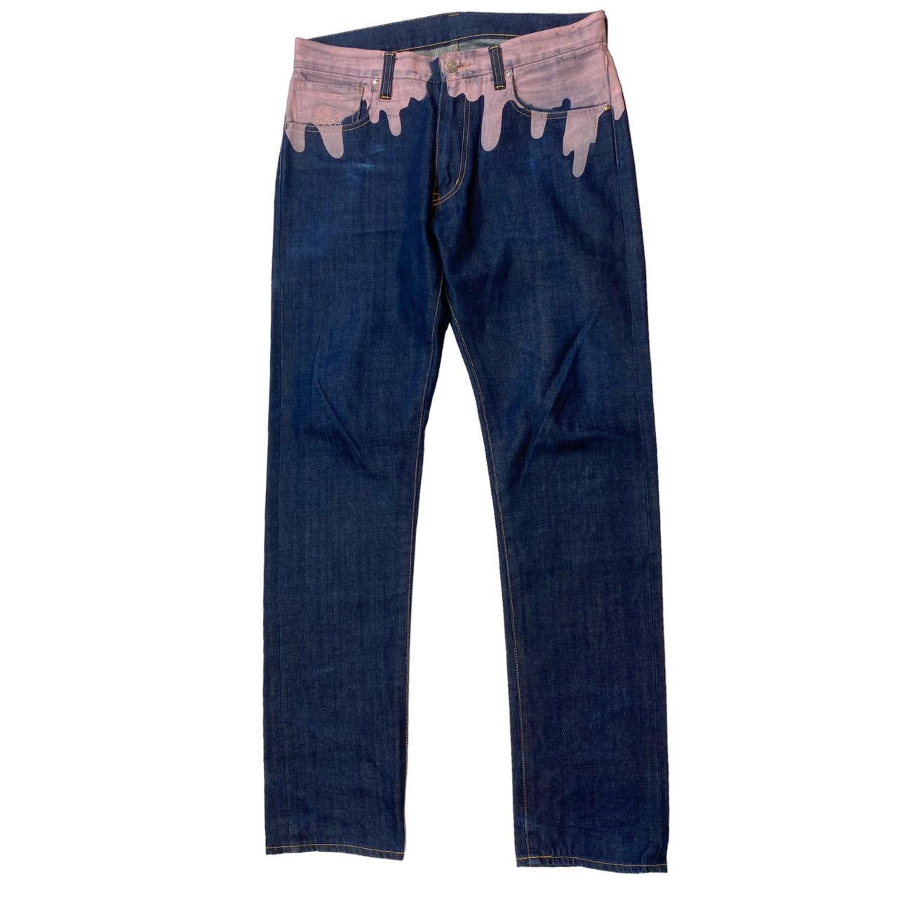 •ice cream drip denim •Size... Depop