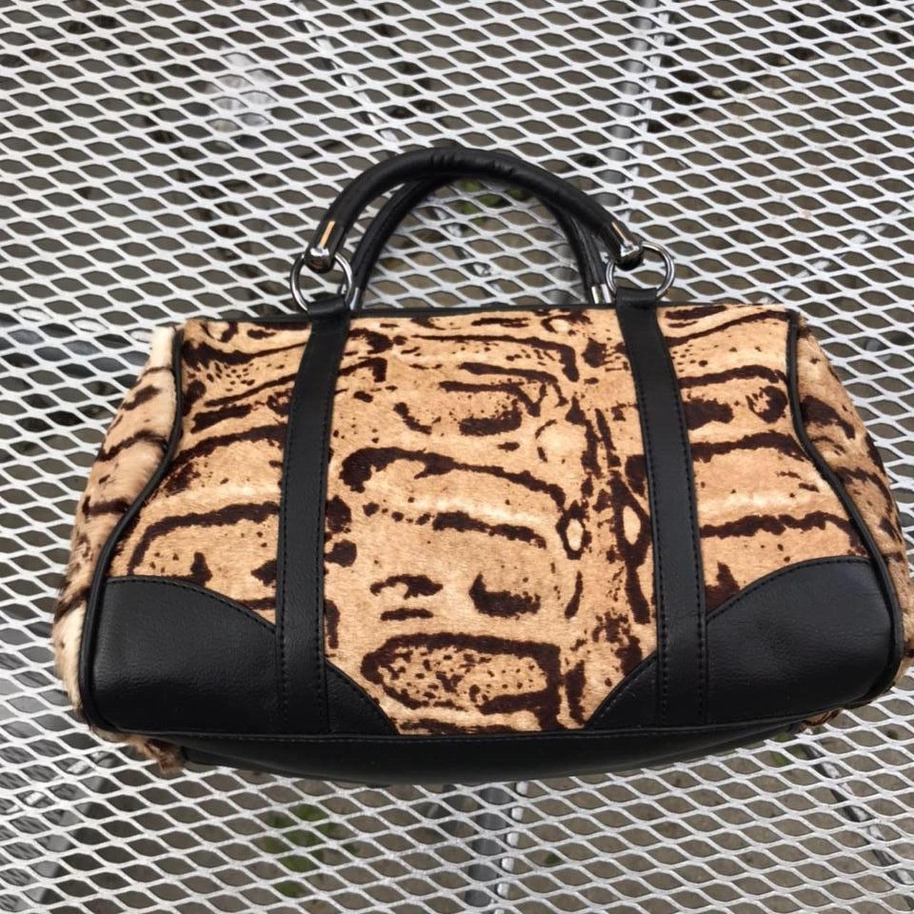 Leopard tote store bag by Talbots