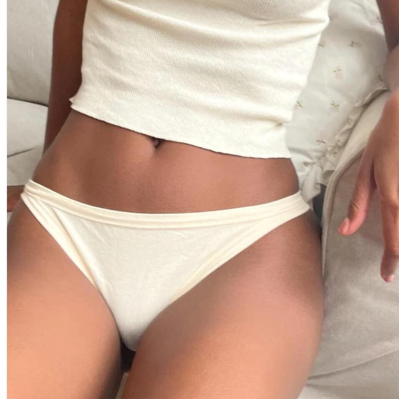 brandy melville underwear in gray, picture used to - Depop