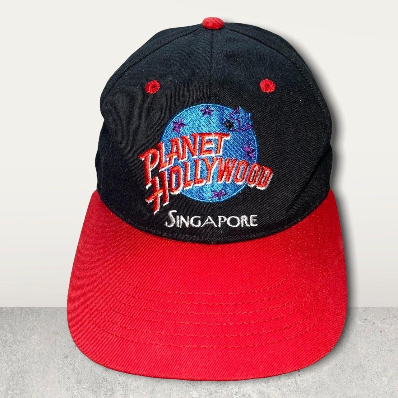 Vintage 90s Planet Hollywood Singapore Embroidered... - Depop