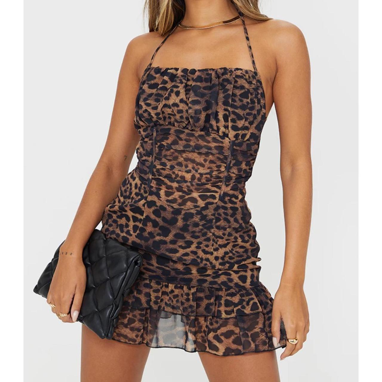 Pretty Little Thing Brown Leopard Print
