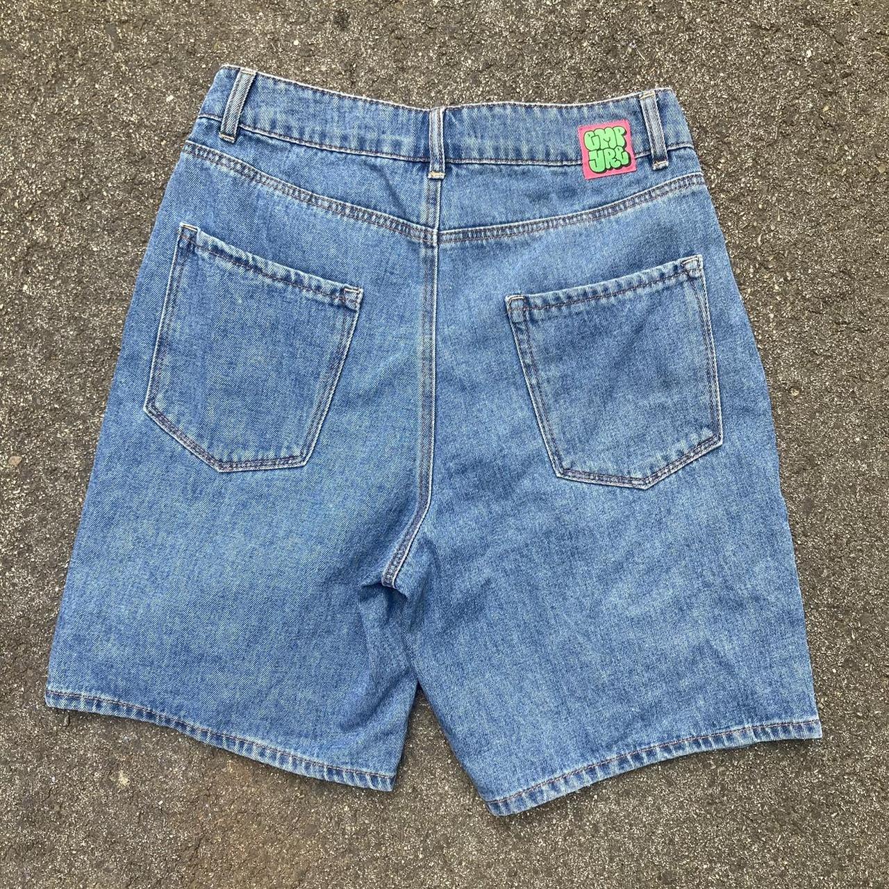 Empyre bleh denim jorts Tori loose fit light wash... - Depop