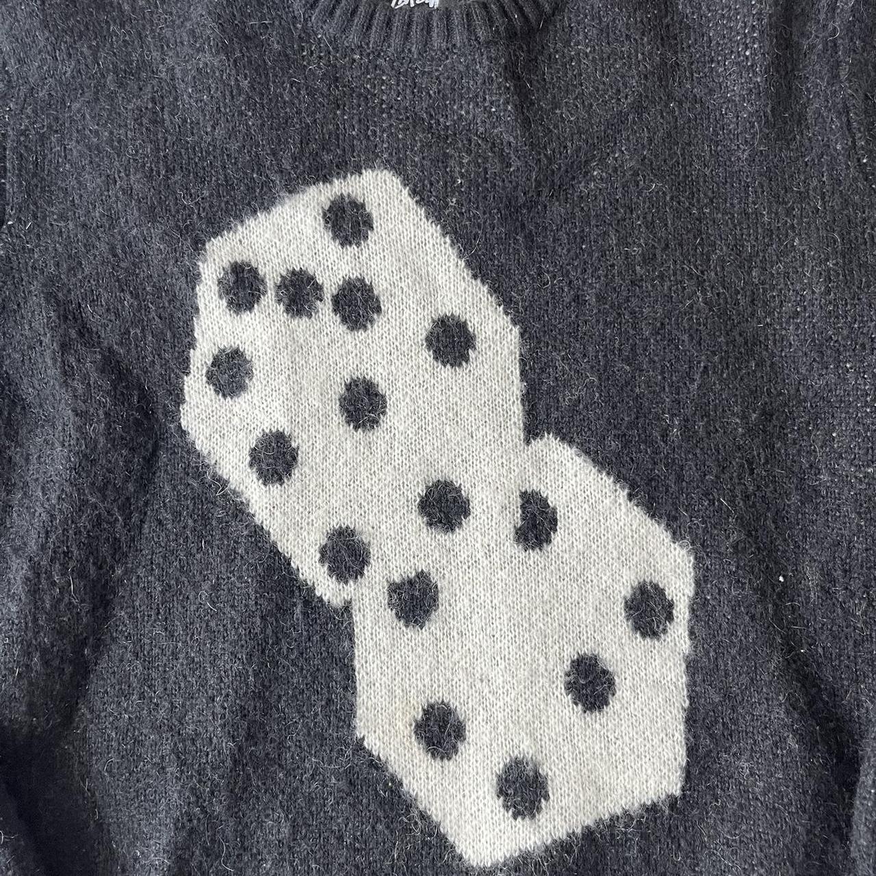 Stussy mohair dice sweater. In great condition. Size... - Depop