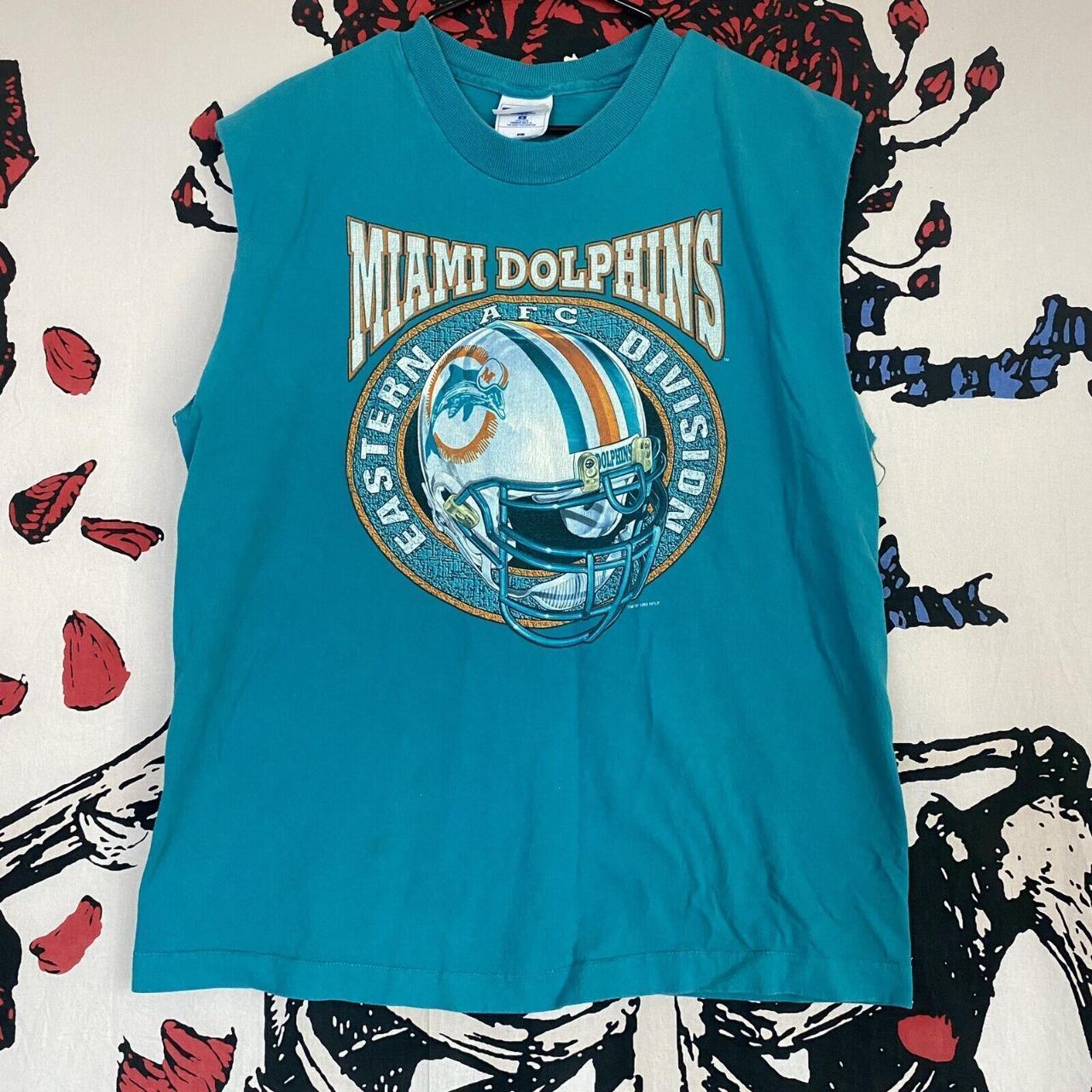 Vintage oversized Miami Dolphins Jersey 90s - Depop