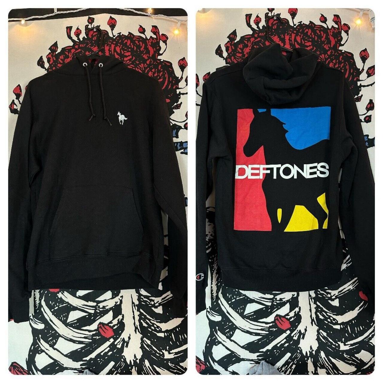 Deftones White Pony Black Champion Hoodie Sweatshirt. Depop