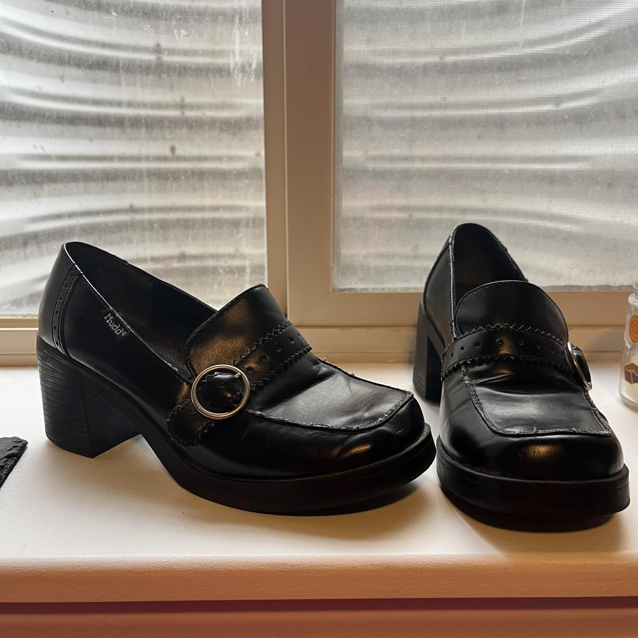 Mudd Clothing Women's Black Loafers | Depop