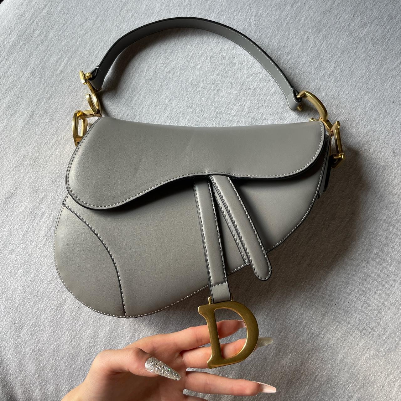 Dior Women's Grey And Gold Bag 