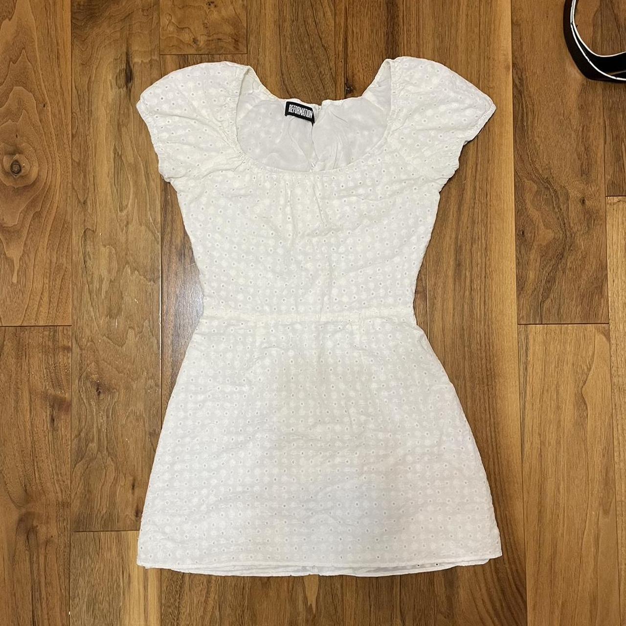 vintage reformation eyelet dress - stunning lil... - Depop