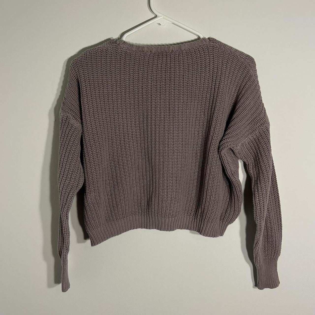 Brandy melville cropped sweater - mauve or dusty... - Depop