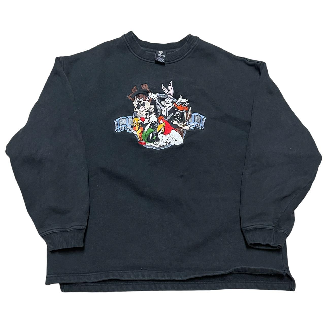 Warner bros sweater, One sided embroidered