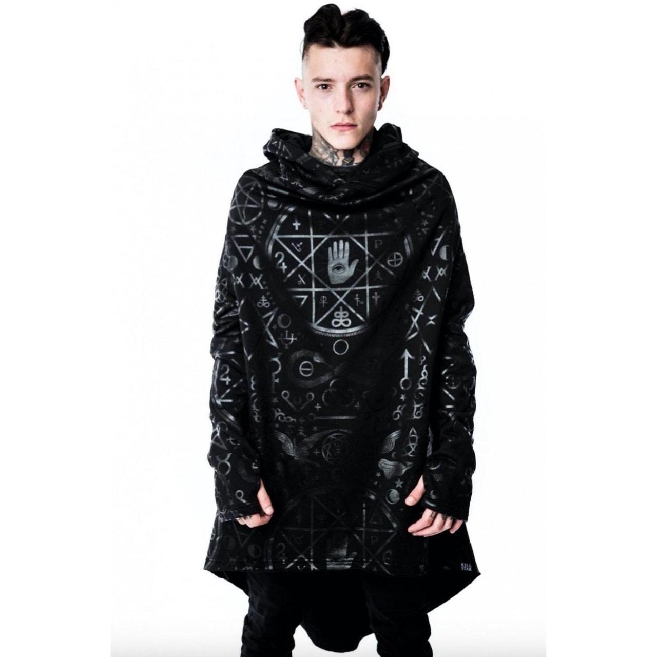 killstar cult ritual hoodie black oversized. Depop