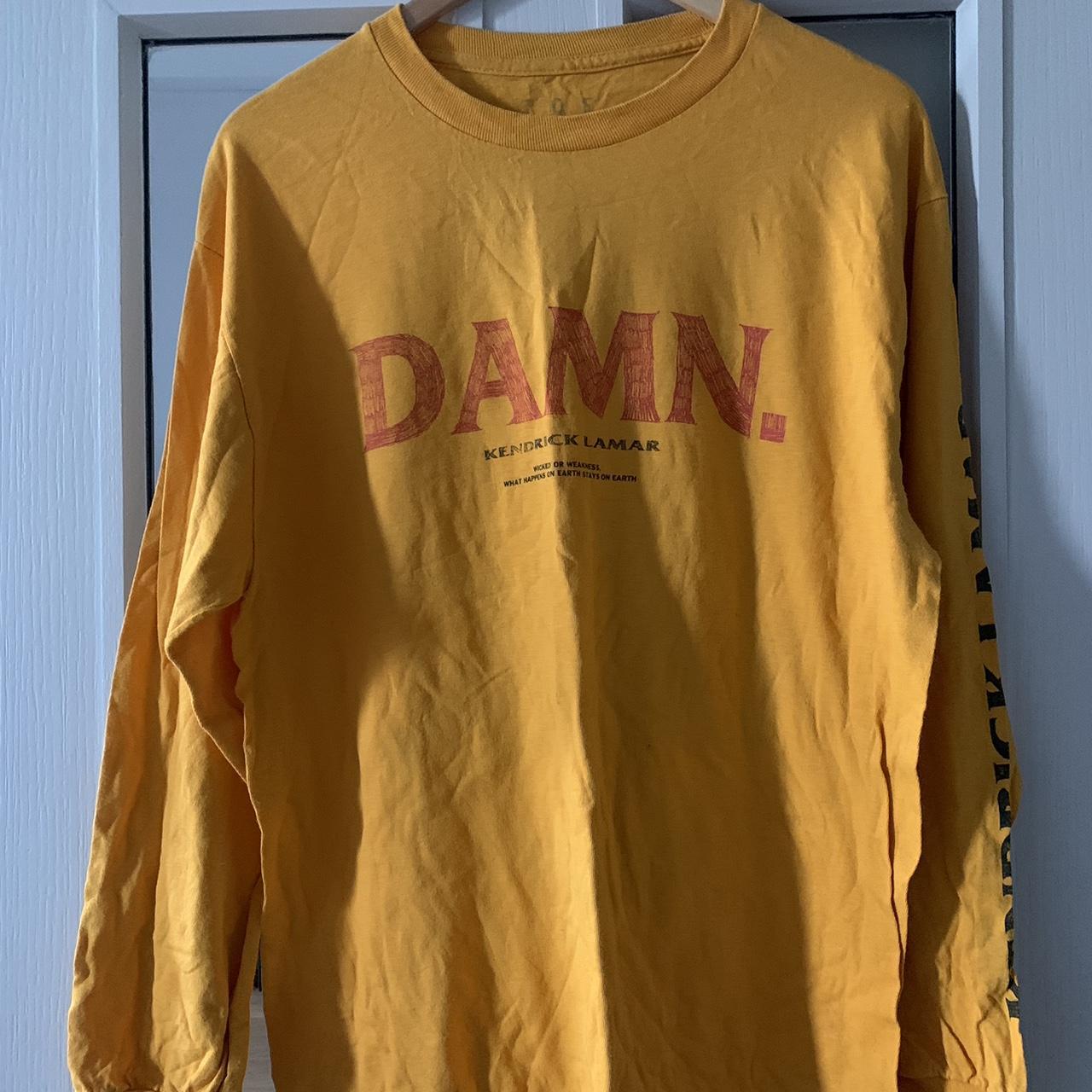 Official Kendrick Lamar mustard yellow long sleeve... Depop