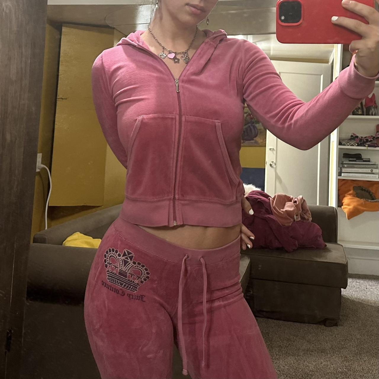 Juicy Couture Women's Pink Jumpsuit Depop