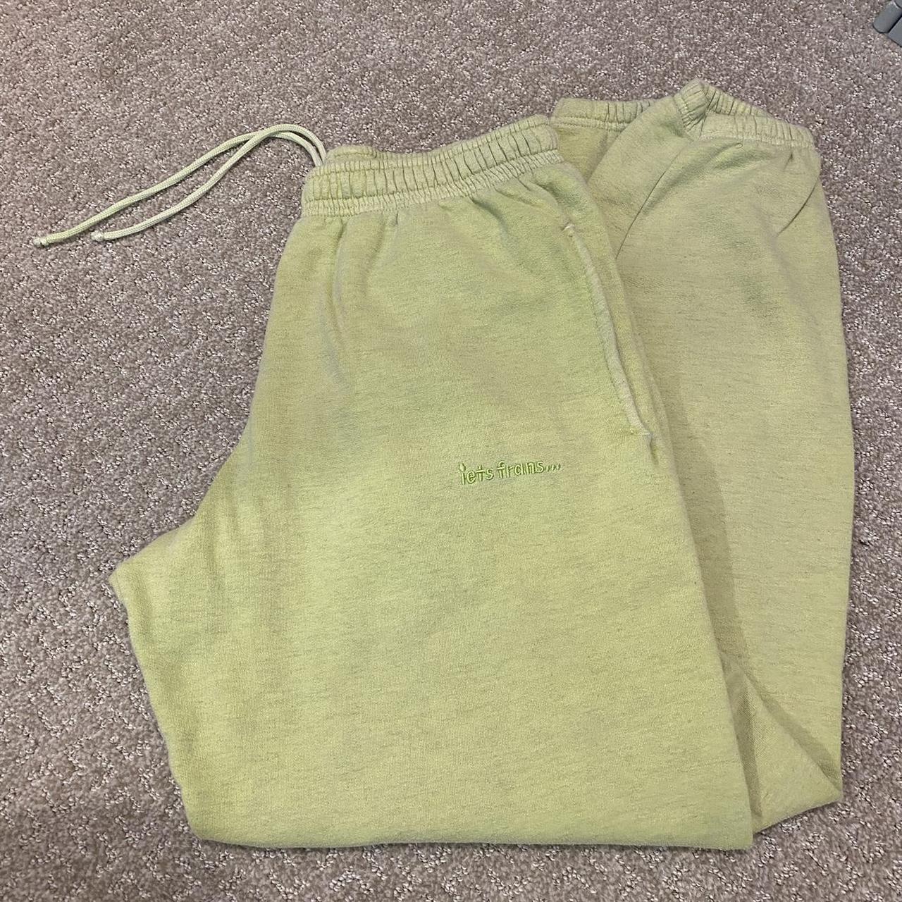 Urban Outfitters Iets Frans… sweatpants Neon Yellow... - Depop