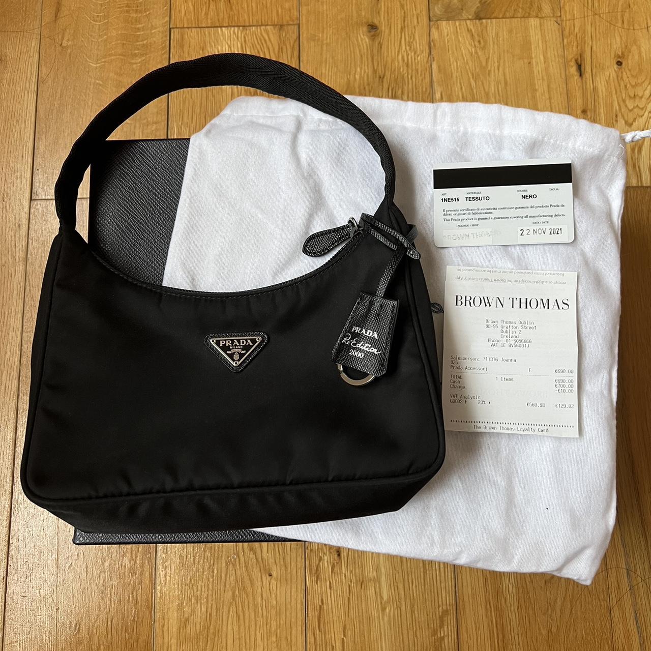 Prada nylon re edition 2000 black shoulder bag. Got. Depop