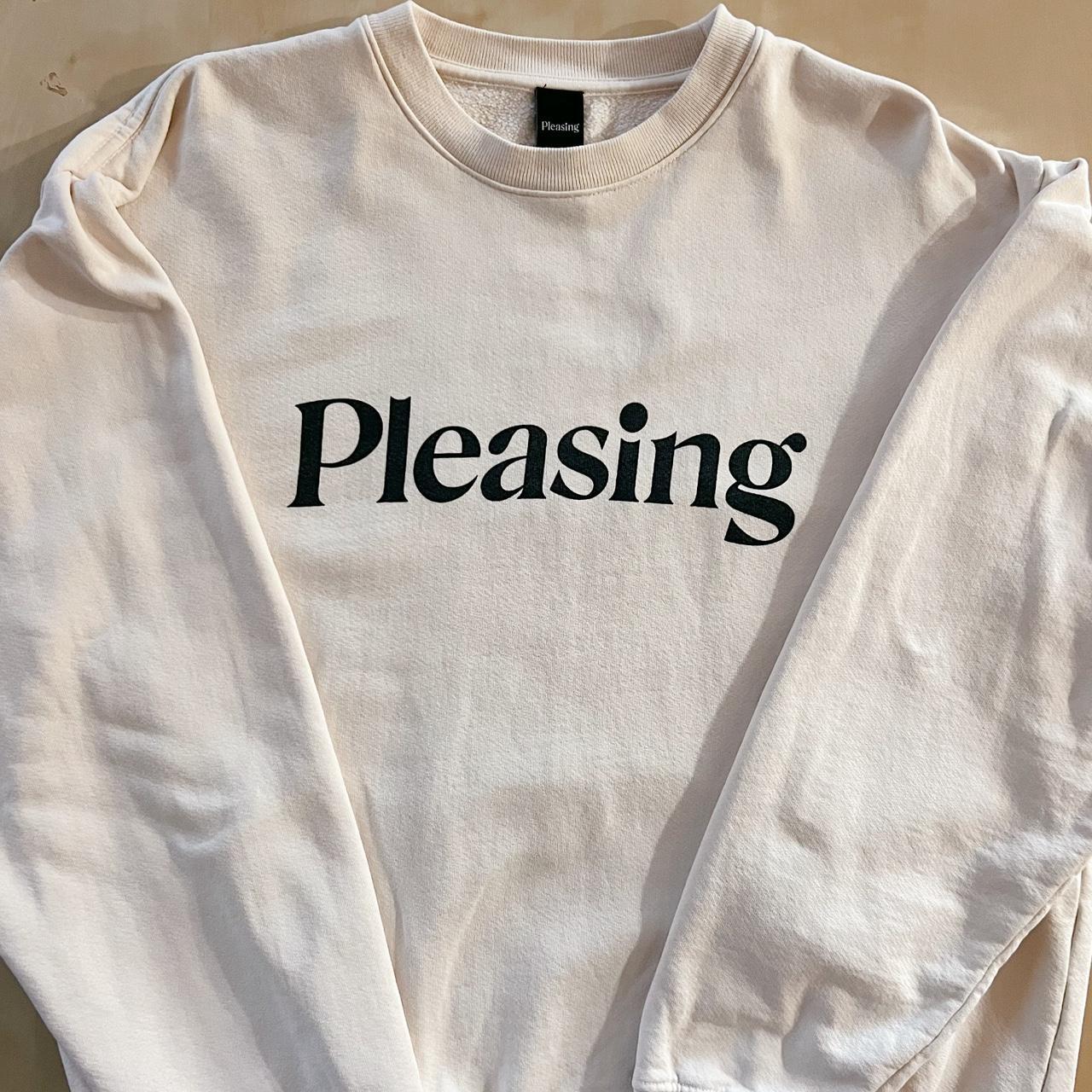 NEW store PLEASING CREAM CREWNECK SIZE SMALL