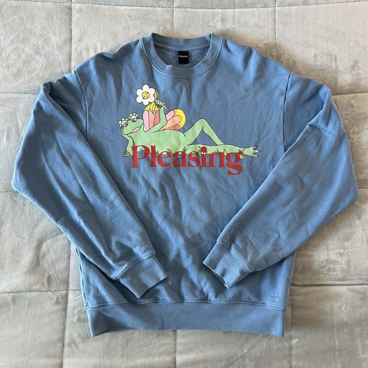 NEW THE PLEASING CREWNECK SKY BLUE SZ EXTRA deals LARGE