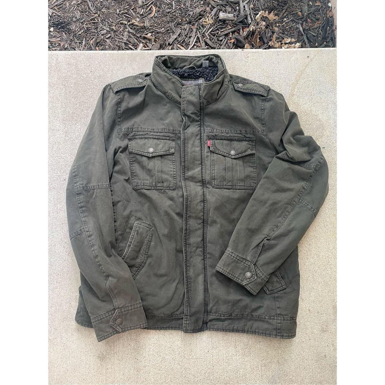 Levi's military jacket clearance green