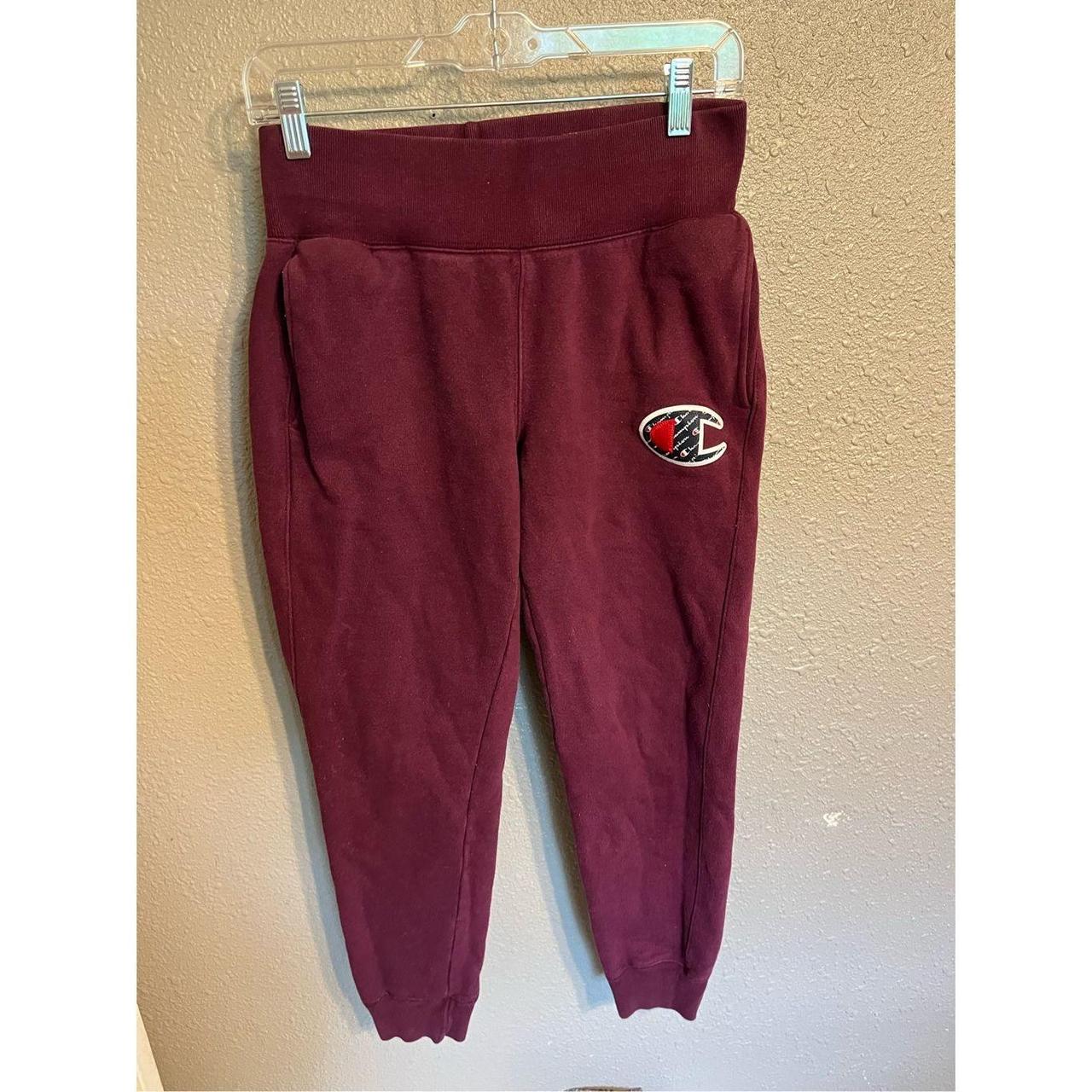 Champion hot sale maroon joggers