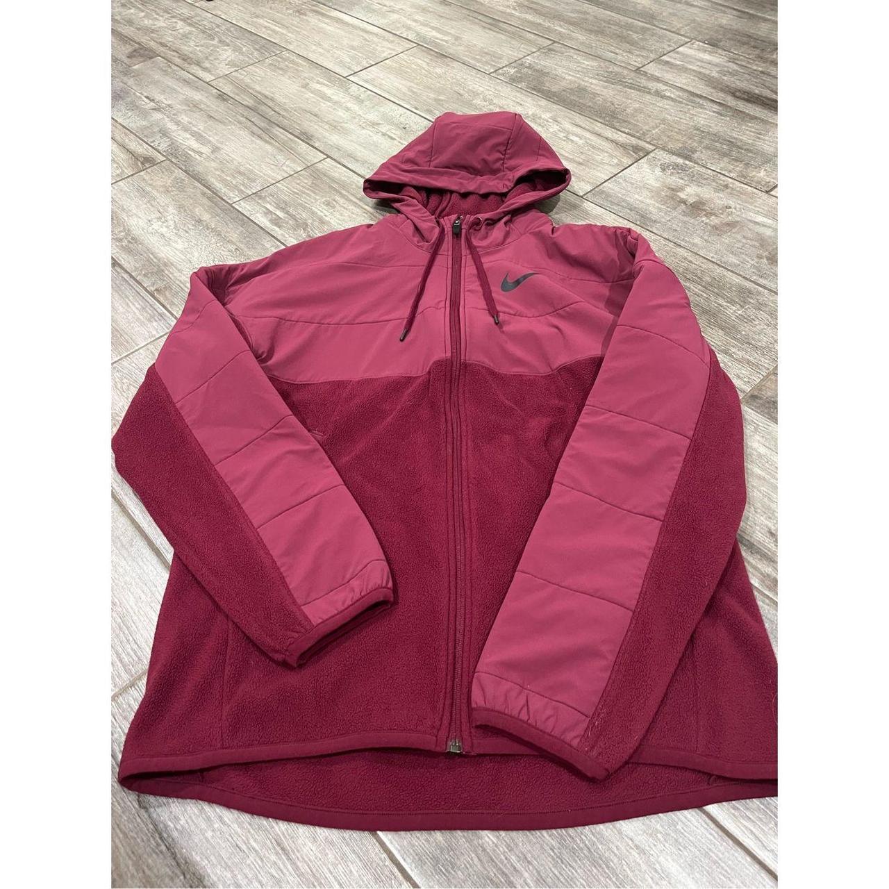 Nike Therma FIT Winterized Training Jacket Wine Depop