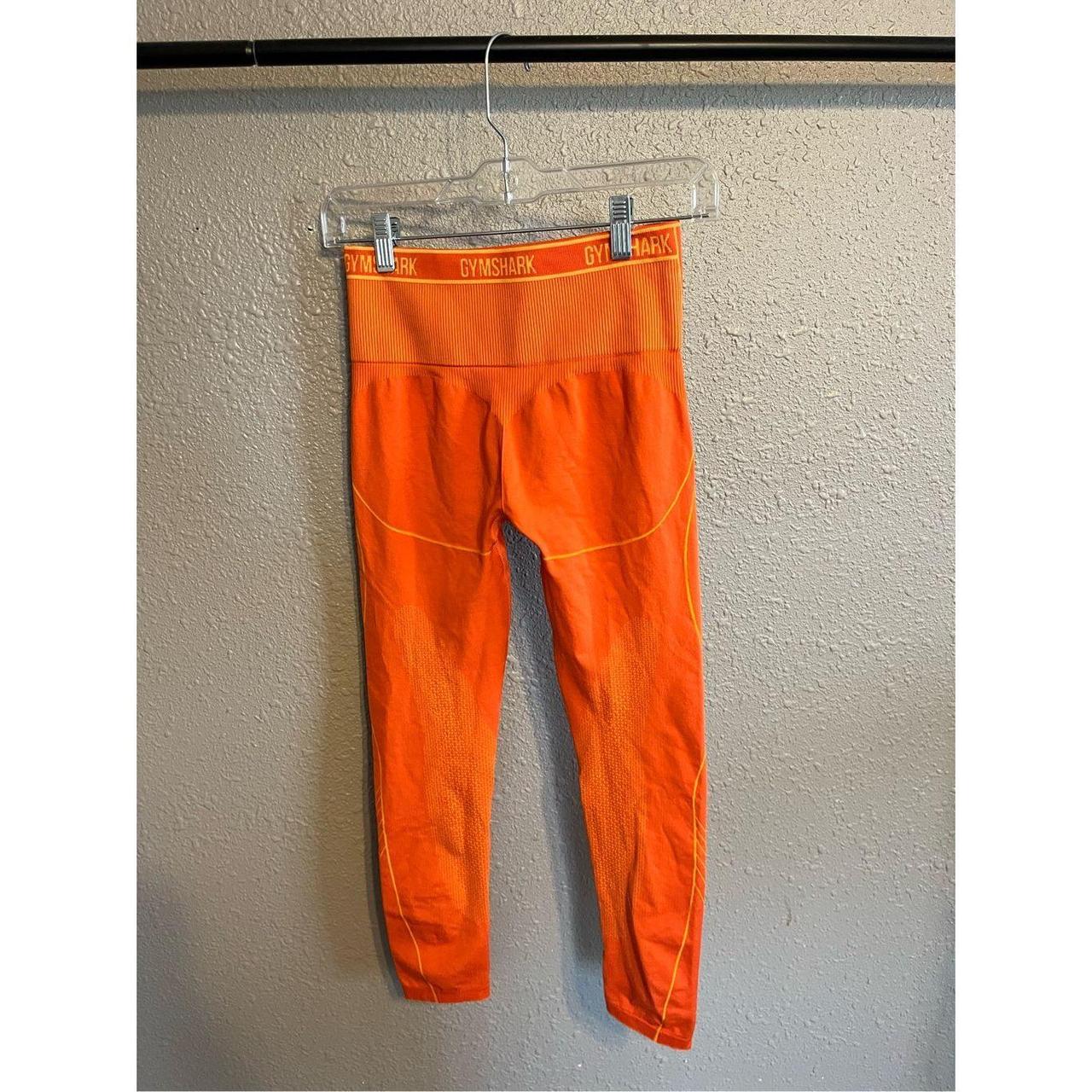 Gymshark ultra seamless leggings - orange. Size - Depop