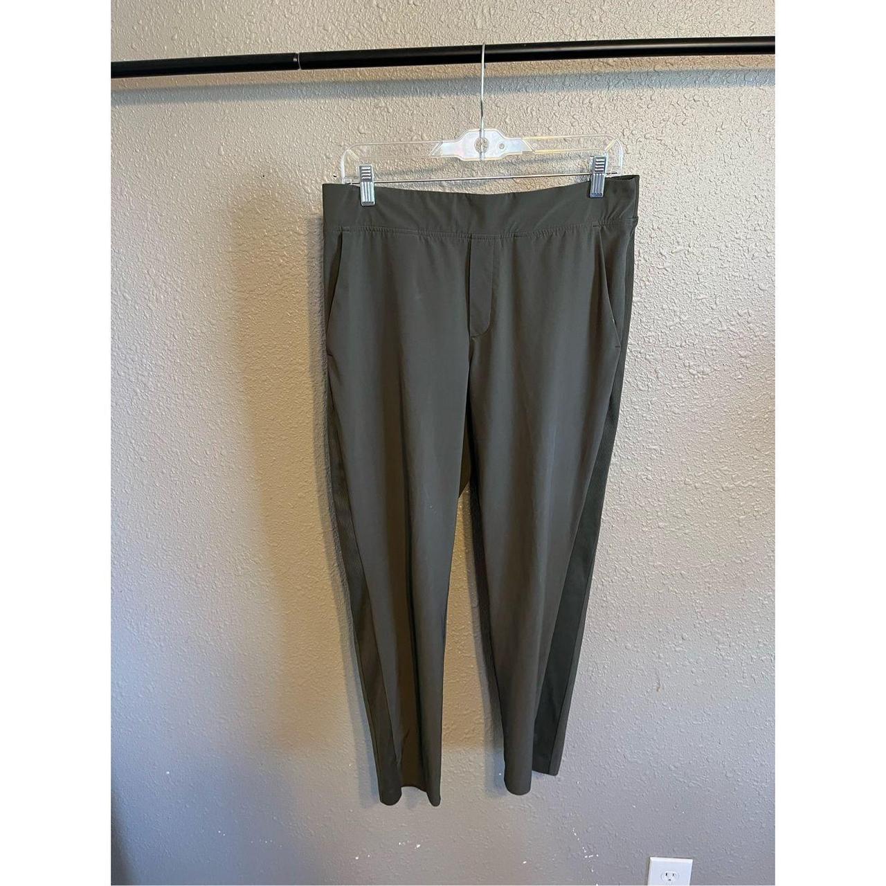 Athleta Brooklyn Ankle Pant in army green. Size 10. - Depop