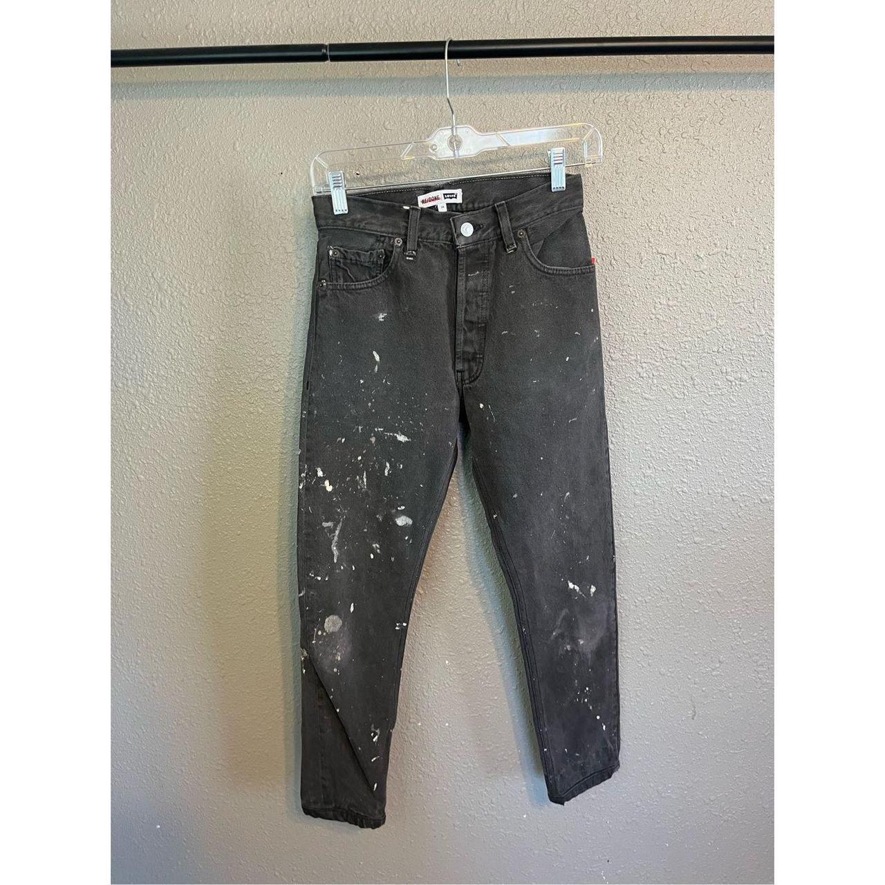 Levis paint splatter store jeans