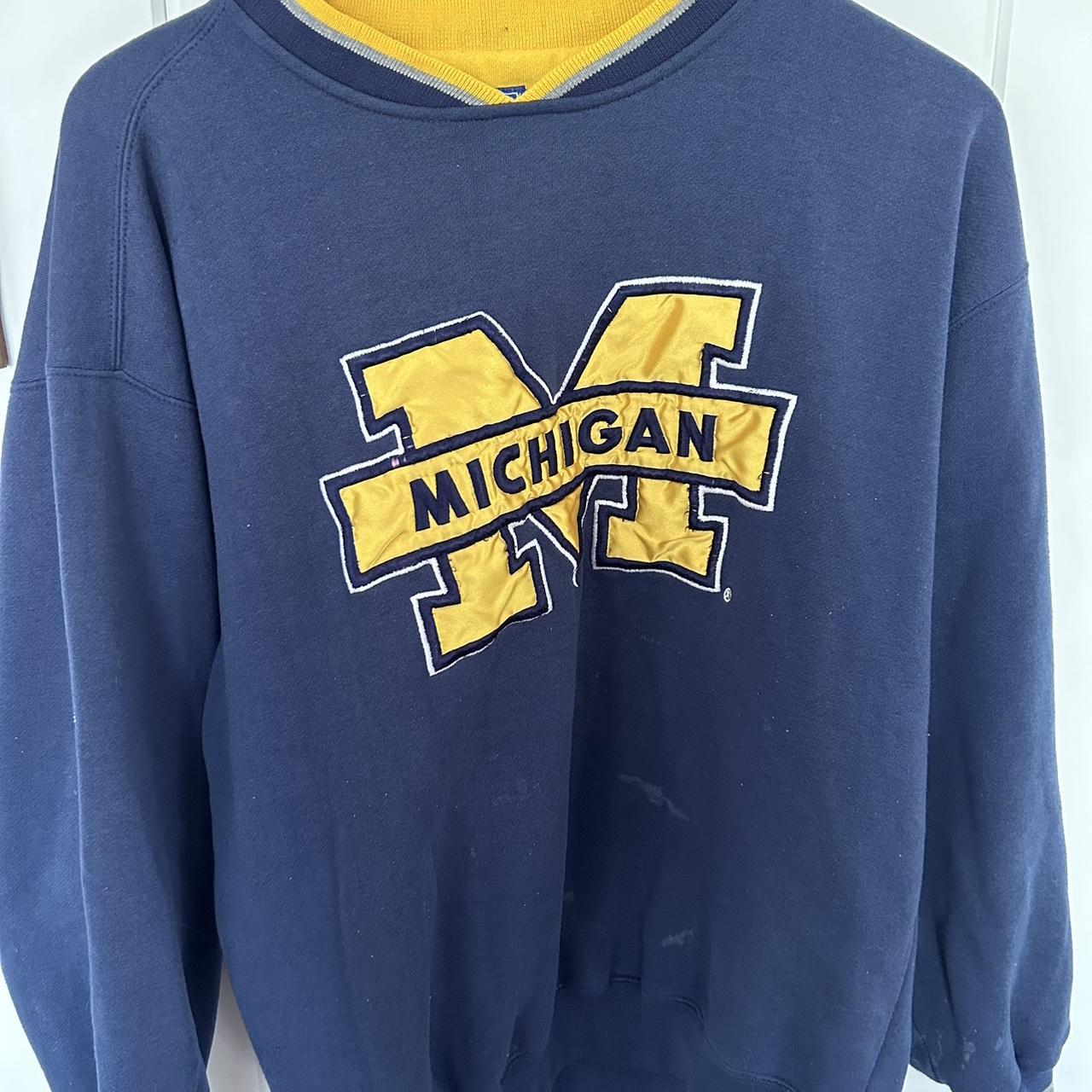 Vintage university of Michigan sweatshiet with... - Depop