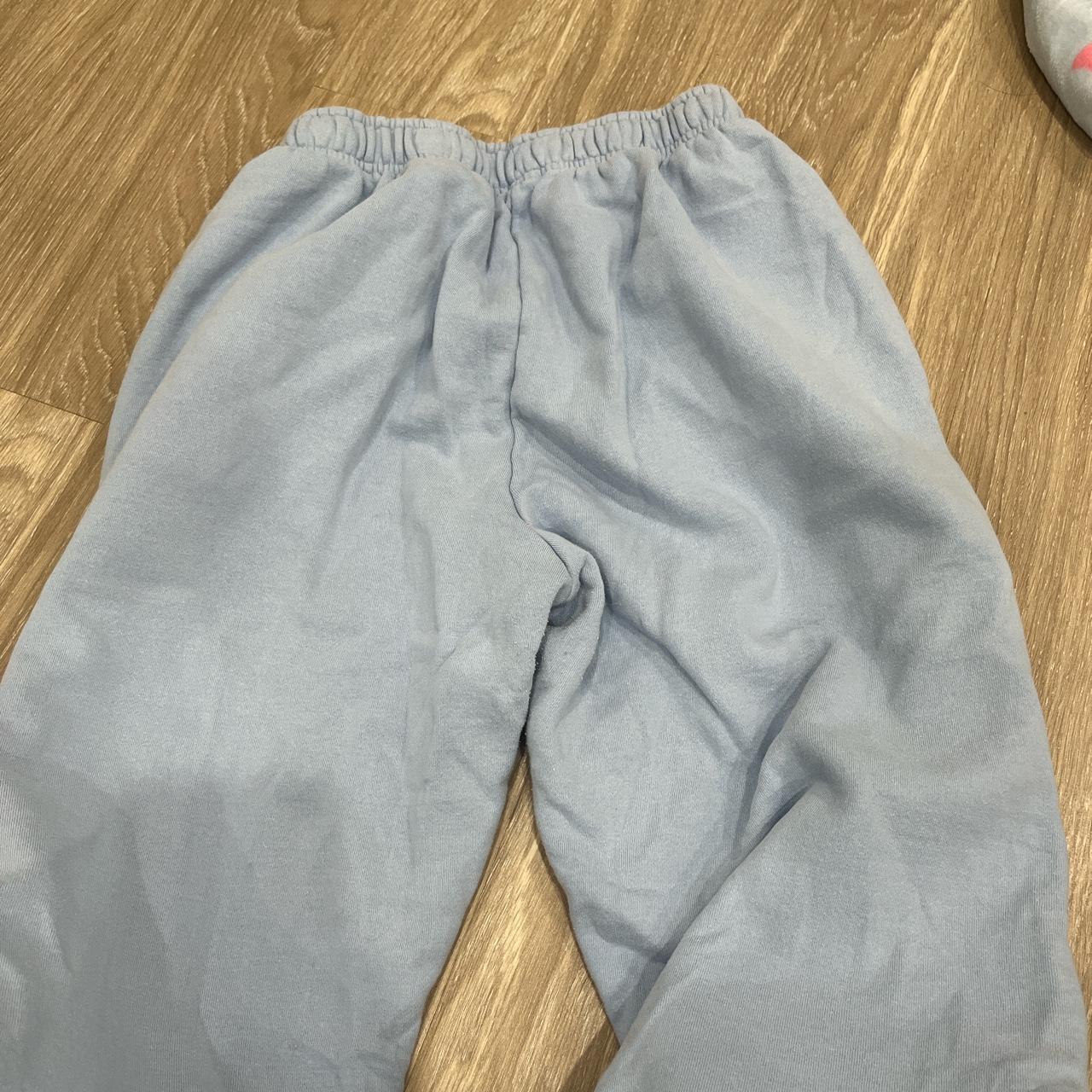 BLUE GLASSONS SWEATPANTS Size: S Condition:... - Depop