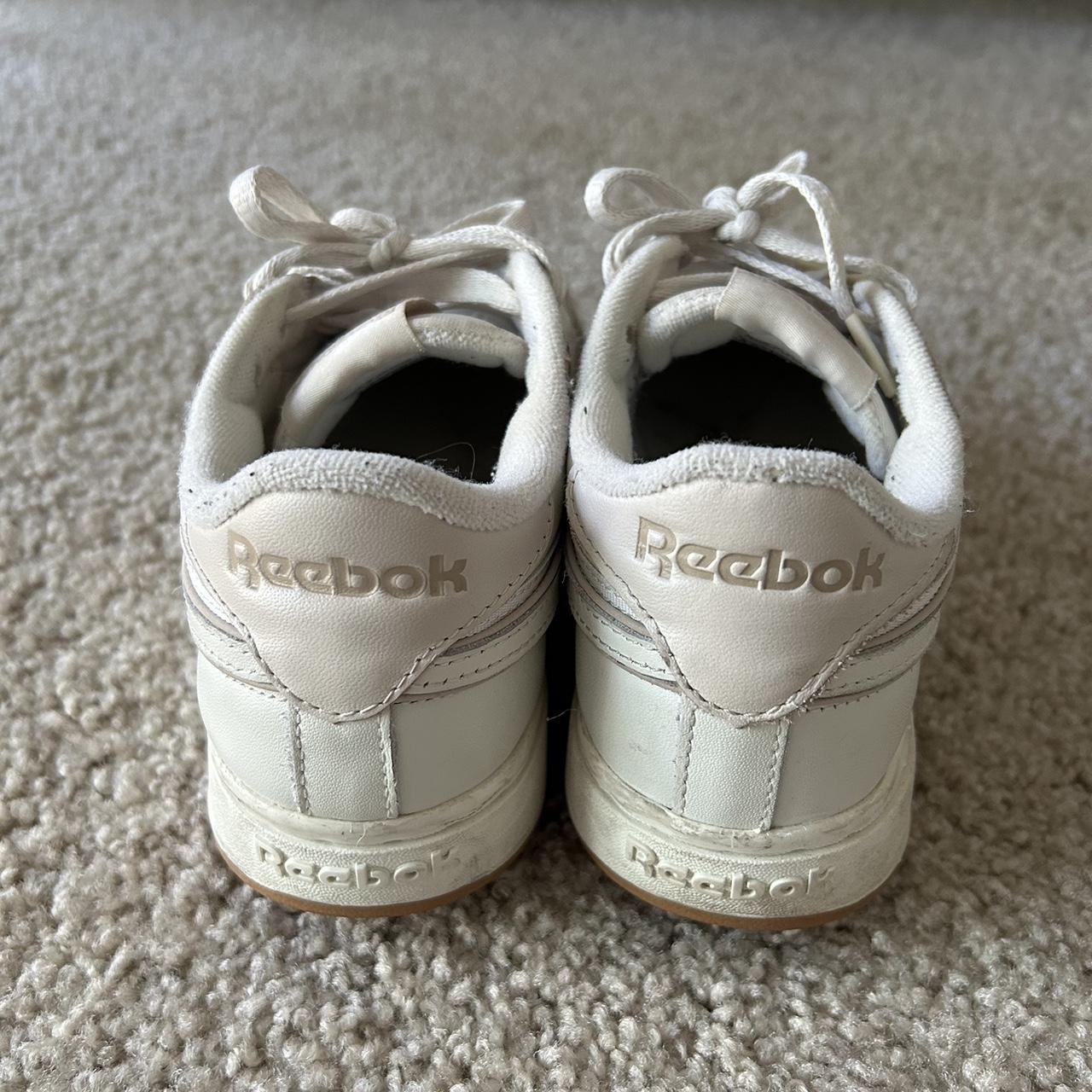 Reebok Women's Cream and White Trainers | Depop