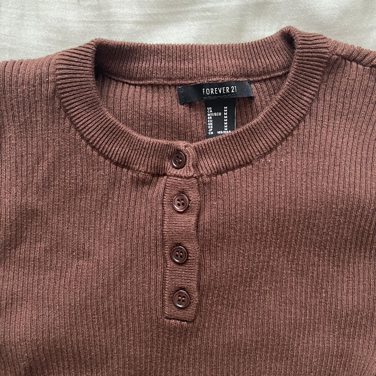 Forever 21 Women's Brown Shirt | Depop