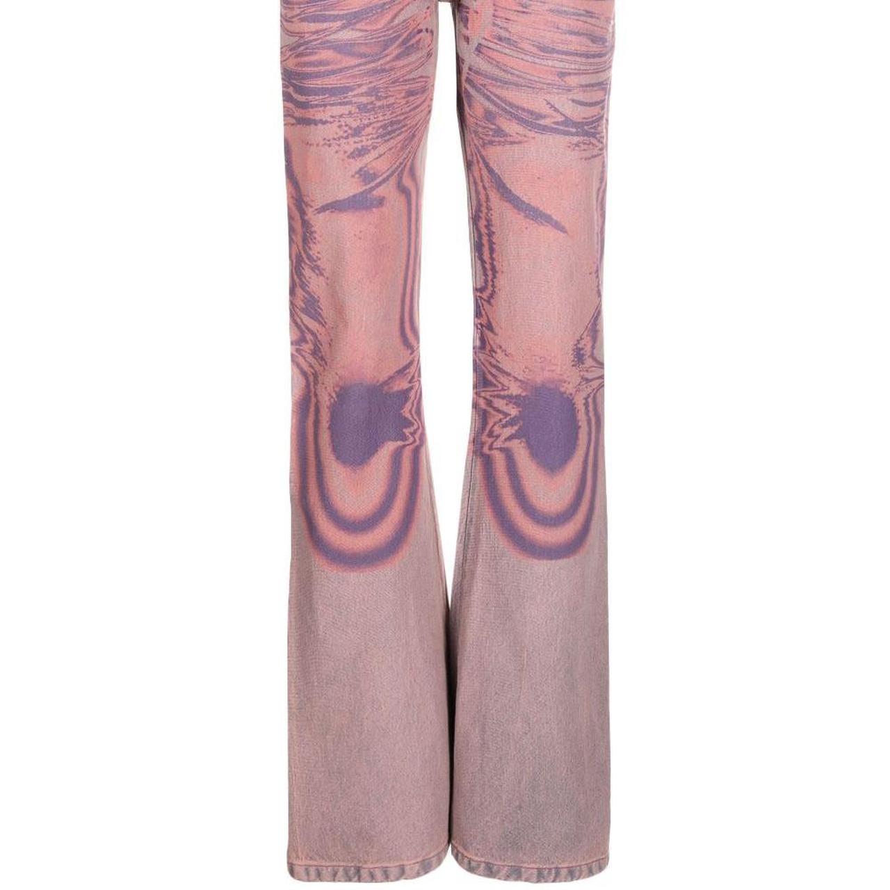Masha Popova Oil Spill フレアジーンズ Oil Spill Whisker Jeans £350 - Masha Popova