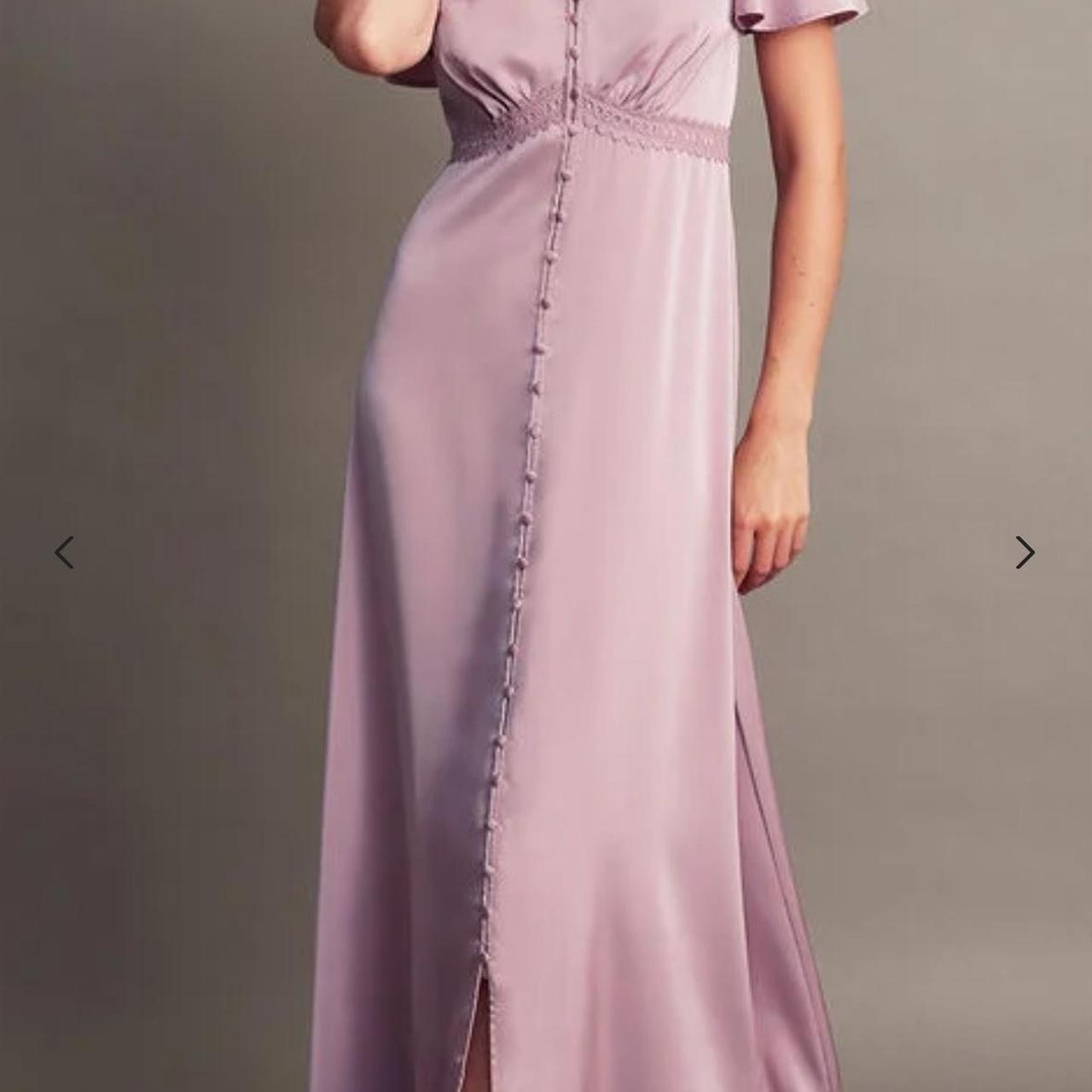 Monsoon Ivy satin maxi dress mink Ivy's Depop