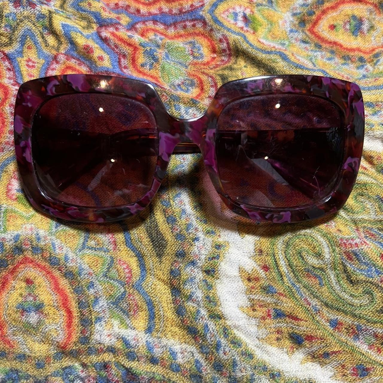 Zac Posen Women's Pink and Purple Sunglasses