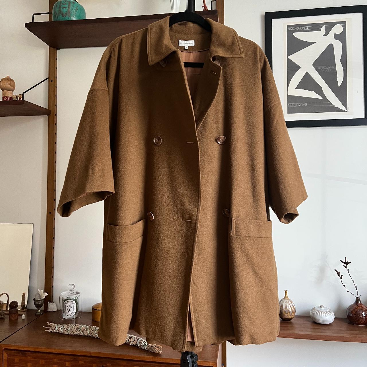 Dries Van Noten Women's Tan and Brown Coat (2)