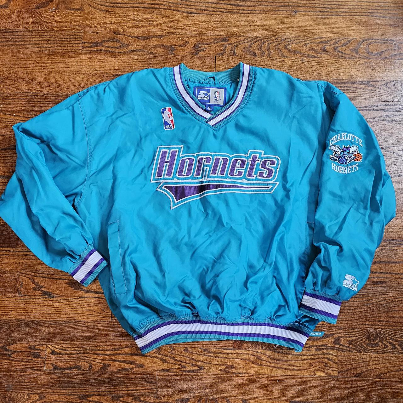 Hornets starter pullover on sale jacket