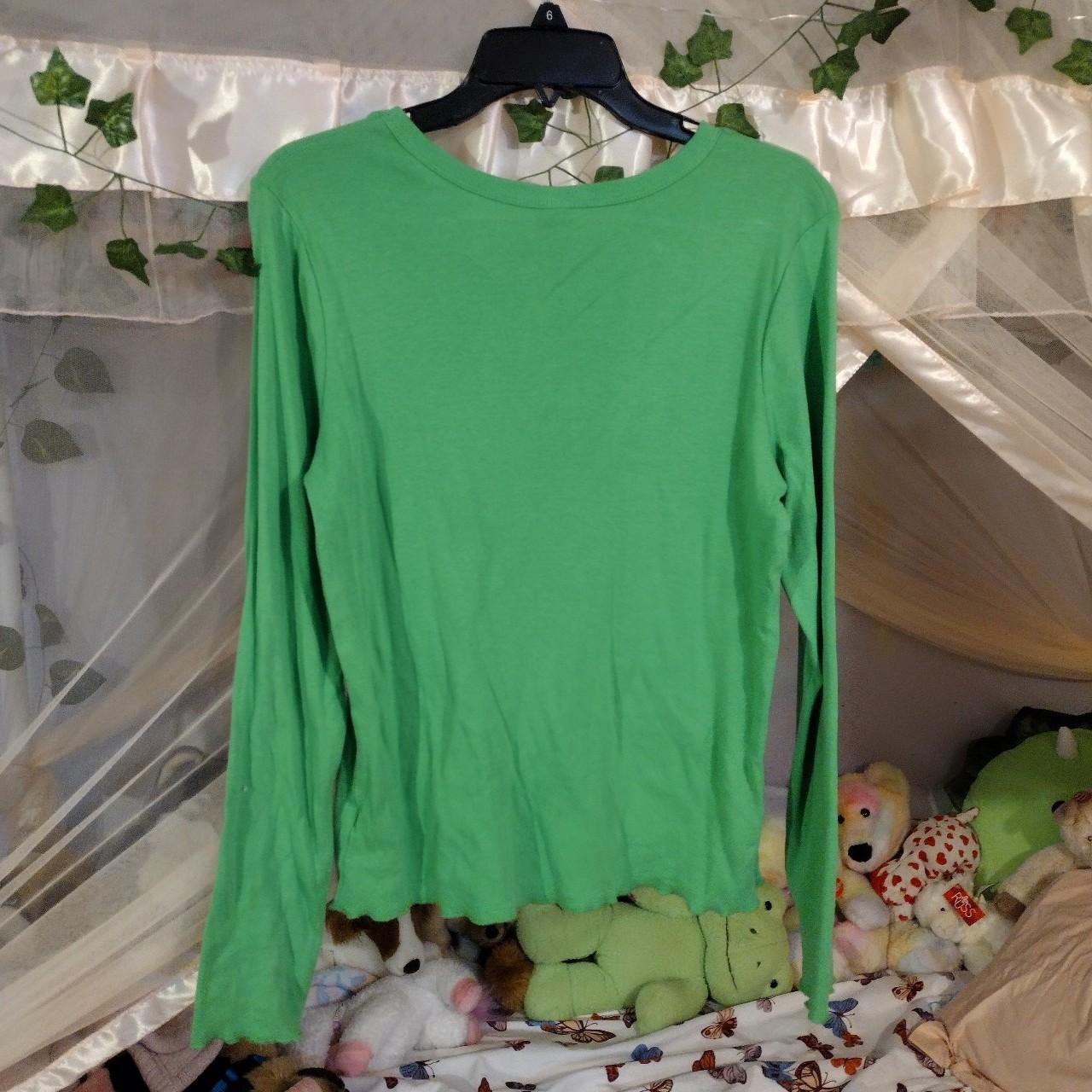 Target Women's Green and Black Tshirt Depop