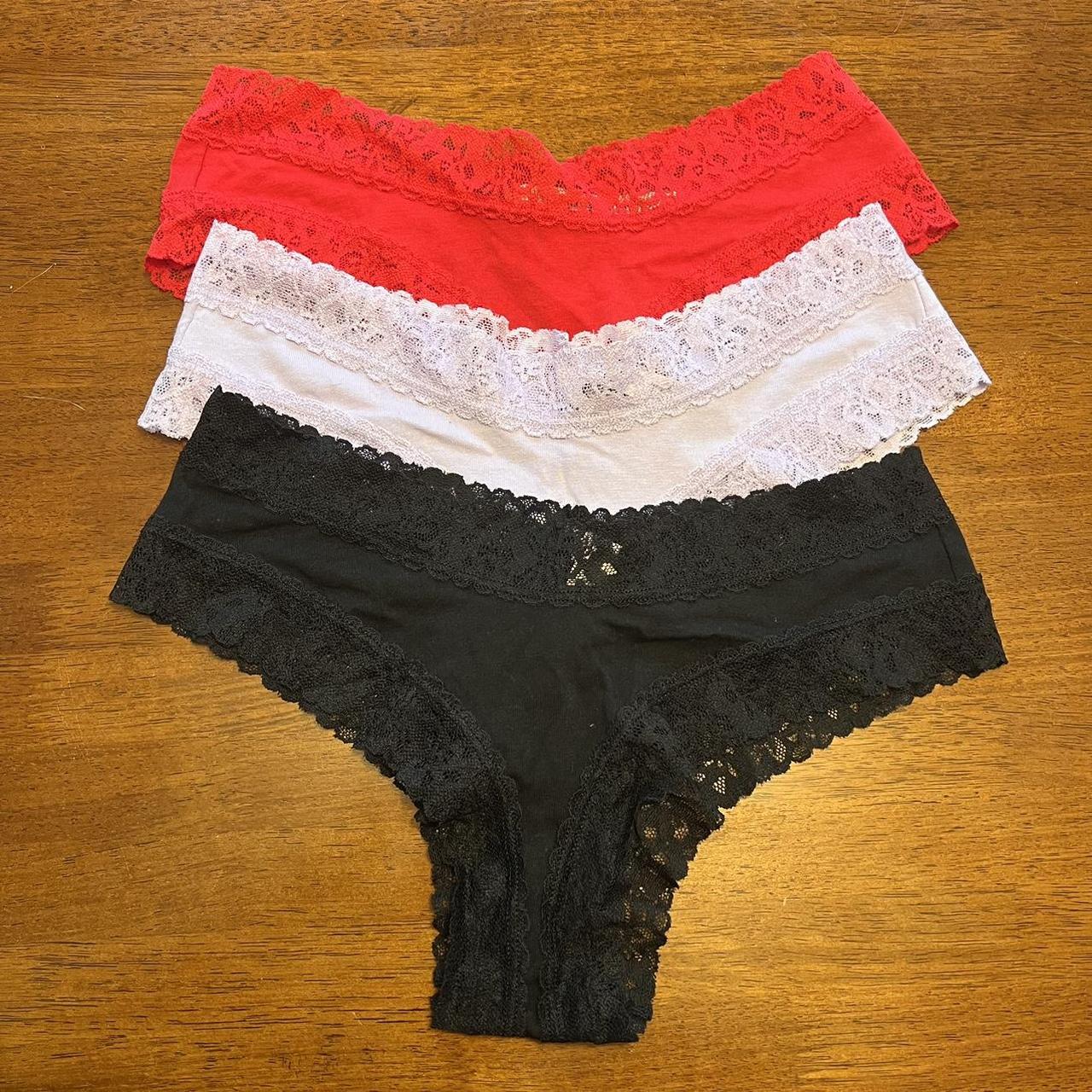 NWT Victorias Secret cheeky panty 3 pack Size... - Depop