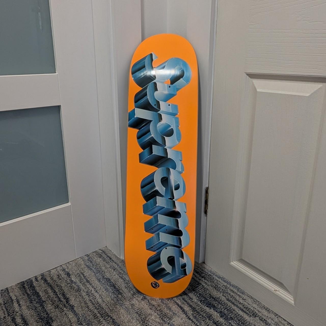 Supreme Chrome Logo Skateboard Deck offers Orange