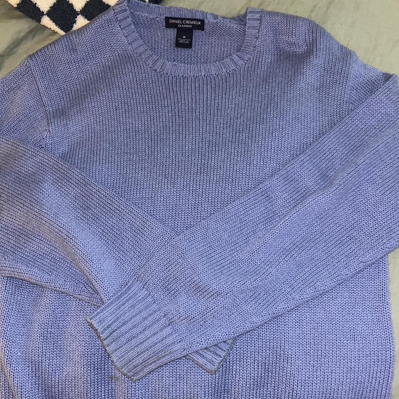 thrifted men’s blue sweater, it’s a litter blue but... - Depop