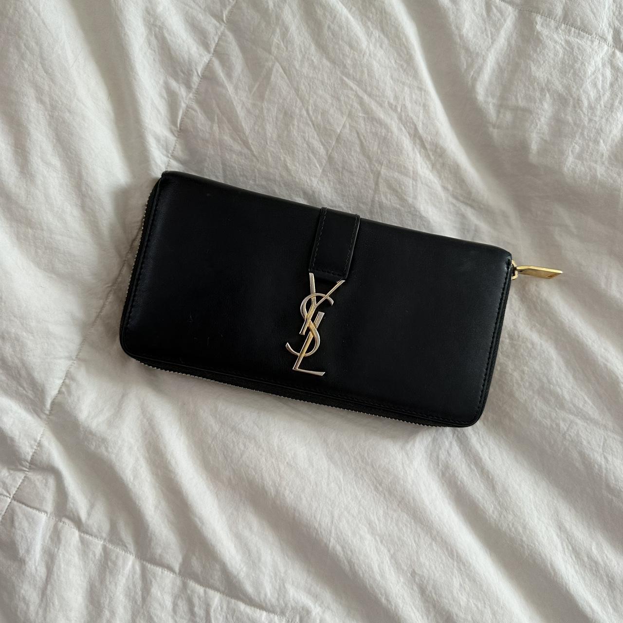 Authentic YSL LARGE WALLET ON CHAIN . CLASSIC - Depop