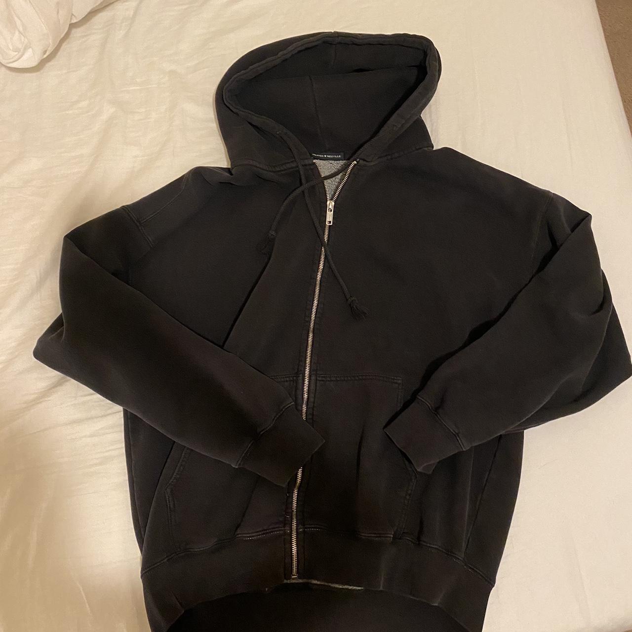 Brandy Melville black christy hoodie in good... - Depop