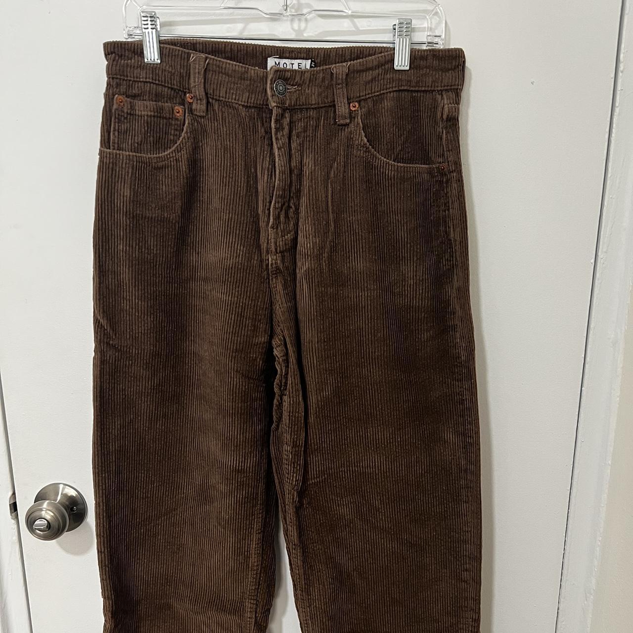 Motel Brown Corduroy Pants motelrocks corduroy Depop