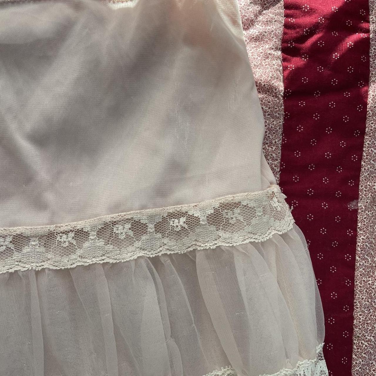 American Vintage Women's Cream and Pink Skirt (2)