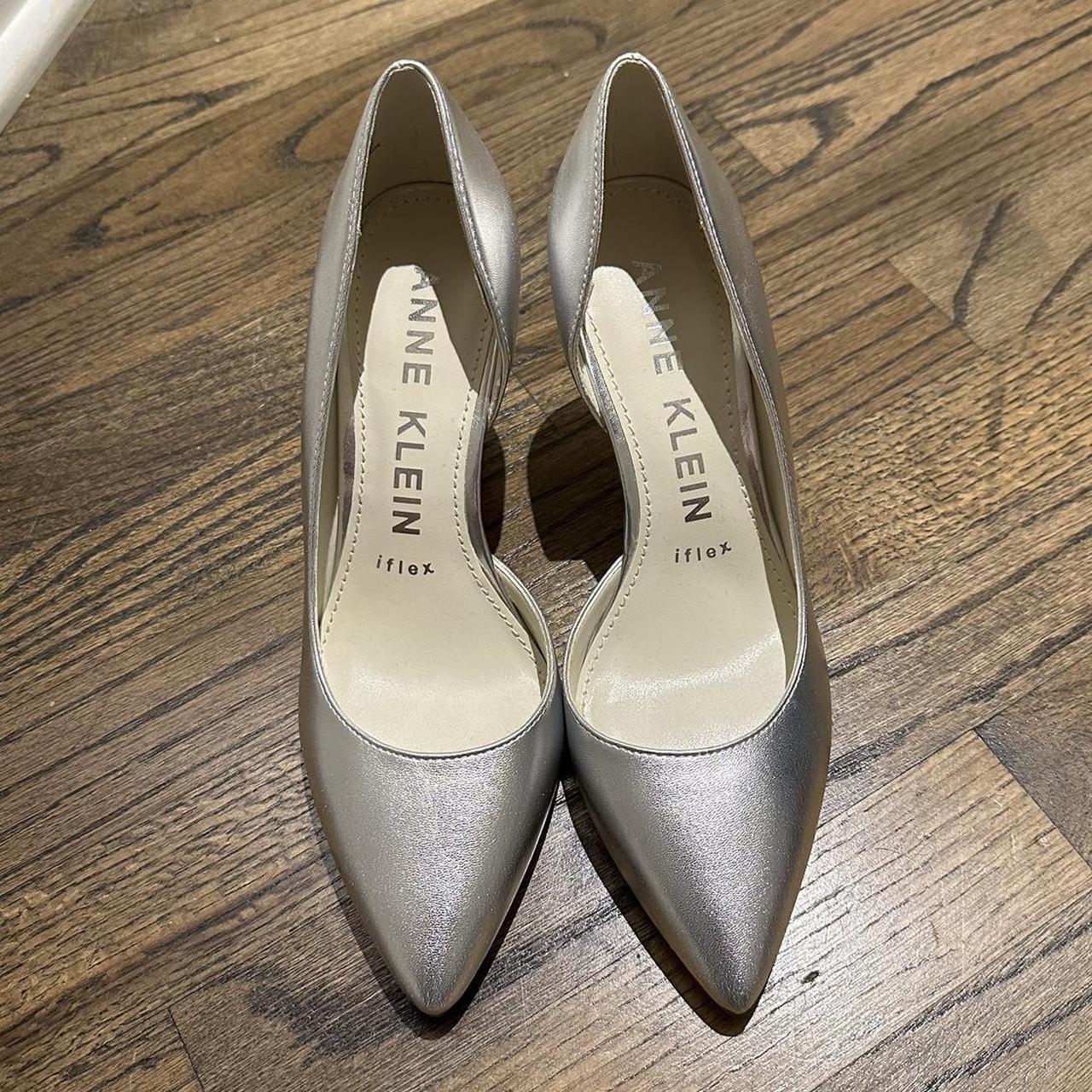 Anne Klein Silver Pumps Barely worn only used Depop