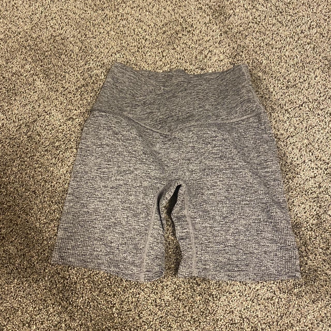 Grey Gym Shorts super comfy cross waist band... Depop