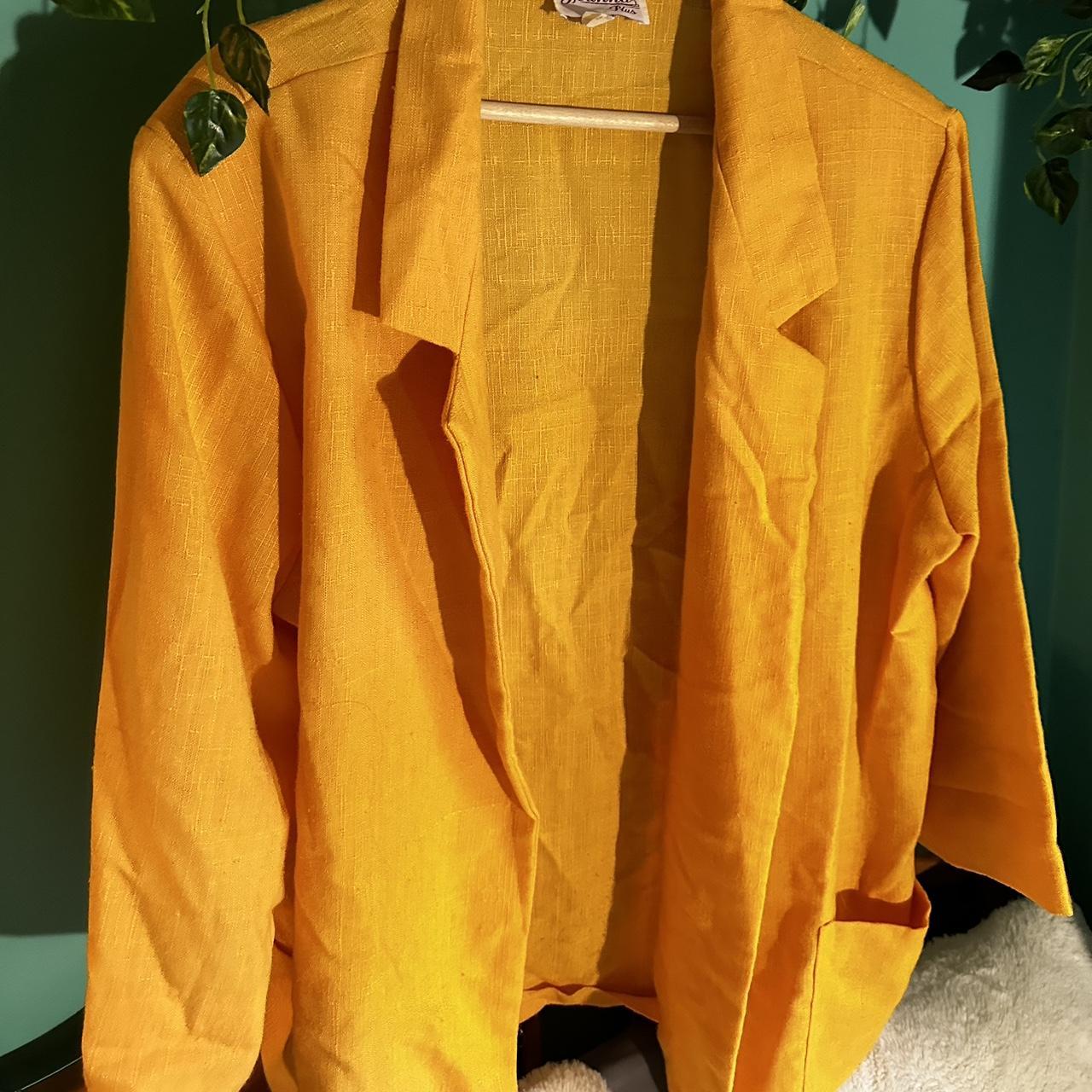 Mustard plus hotsell size blazer