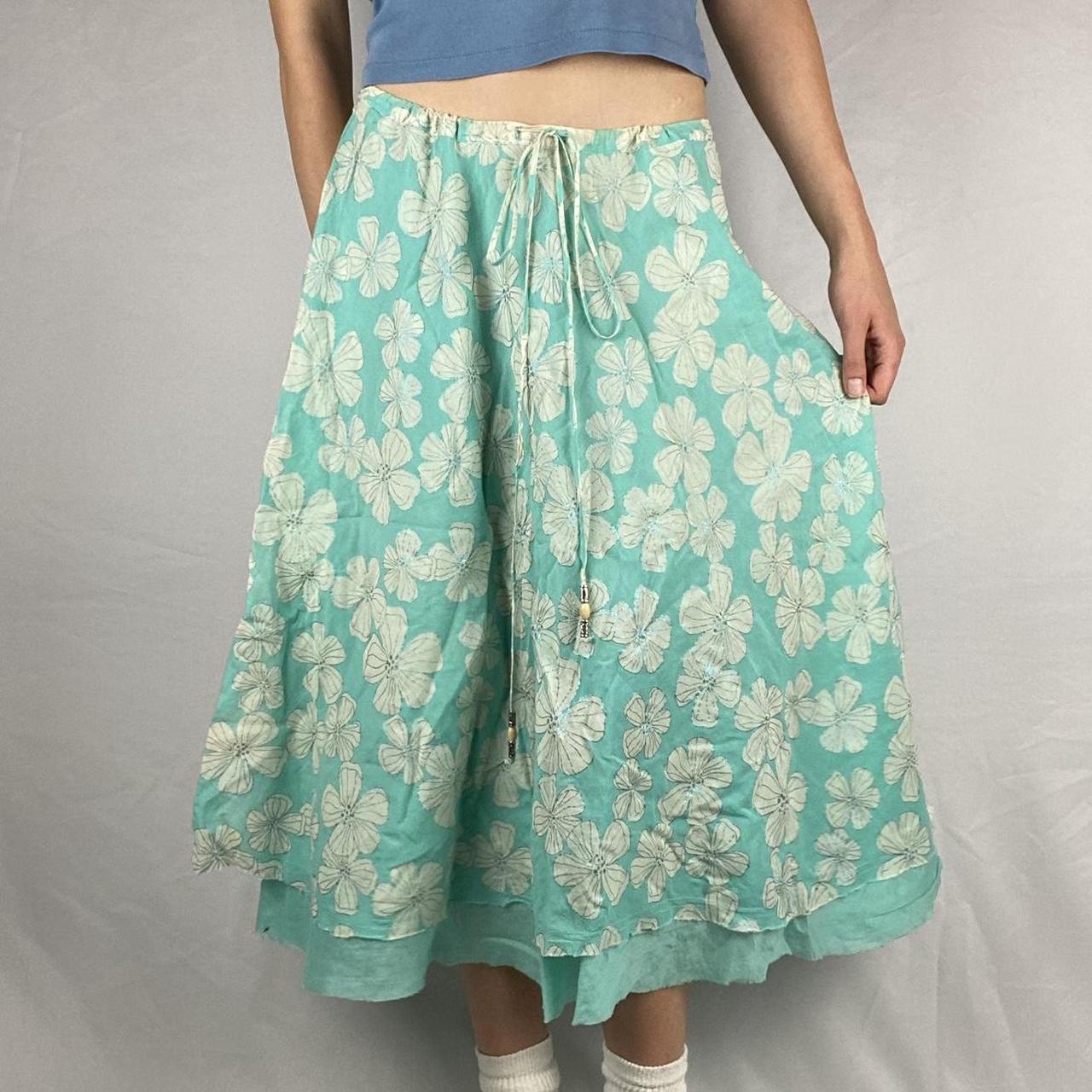 Joie Women's Blue and Green Skirt (3)