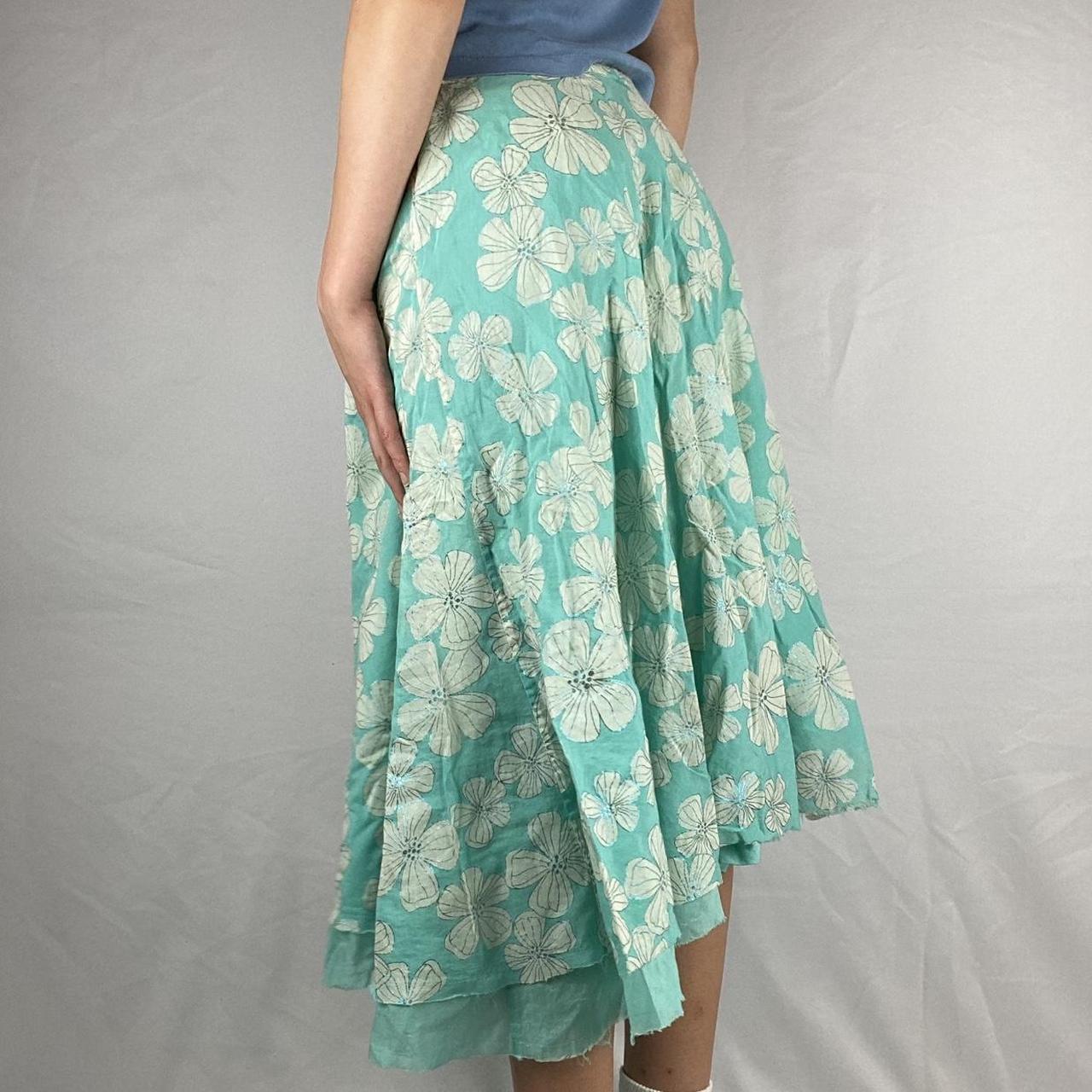 Joie Women's Blue and Green Skirt (2)